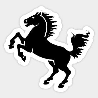 Black Horse Sticker